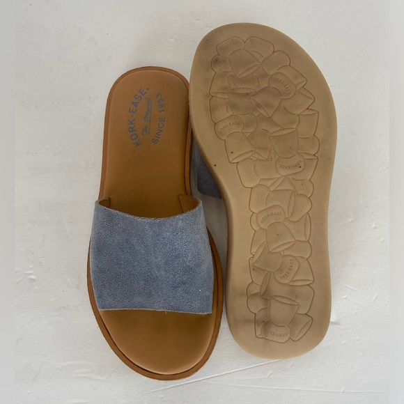 Kork Ease Women's Slip On Sandals Size 6 M Suede Blue Summer Boho Casual Comfort - Picture 8 of 8